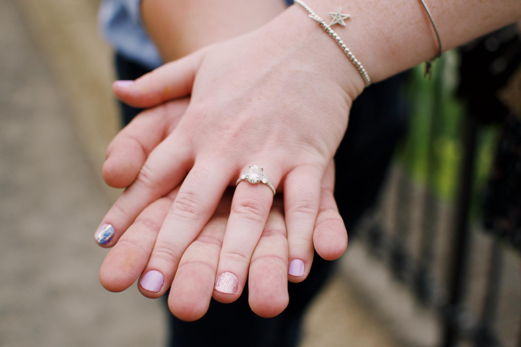 Close-up photo of the bling!