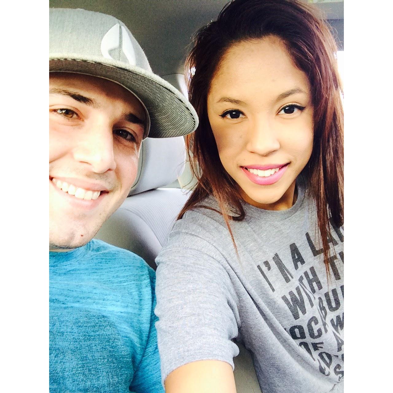 Just two friends on their way to go-kart with Kyle's family...no big deal...