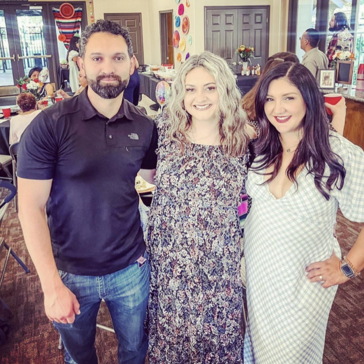 Abe and his sisters Sandra and Jessica.
