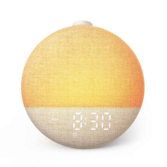 Dreamegg Sunrise 2 - Sunrise Alarm Clock, Sound Machine for Sleep, Favorites Mode, Sleep Routines, Dimmable Night Light, 29 Soothing Sounds, White Noise Machine, Wake Up Light for Bedrooms (Cream)