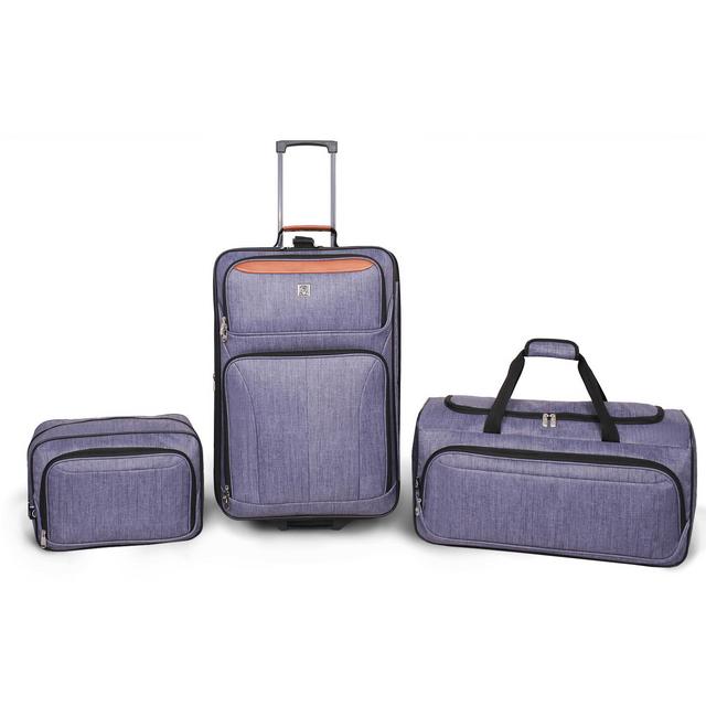 Protege Gray 3pc Travel Luggage Set