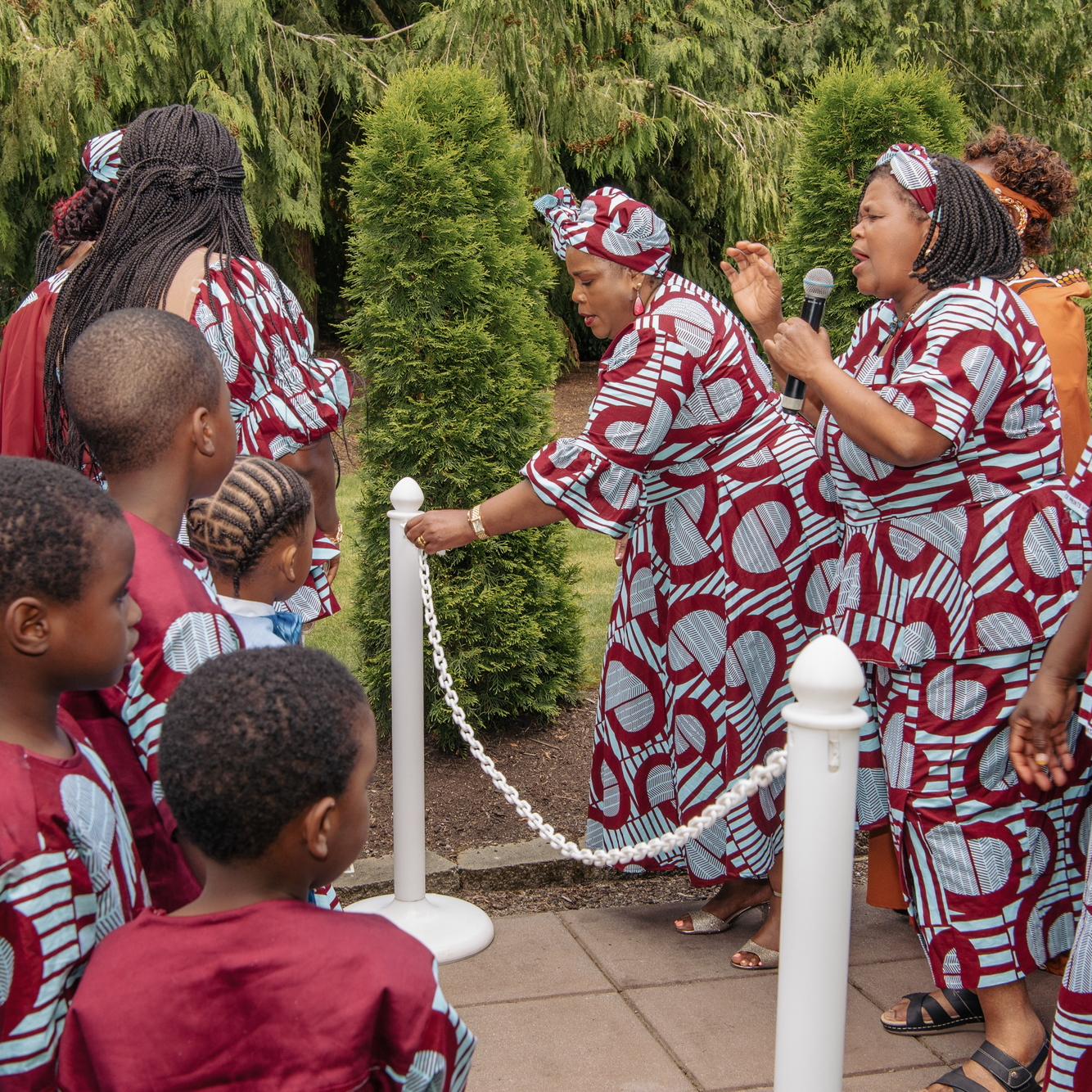 The moment the Kamara’s were welcomed into the Njuguna’s home.