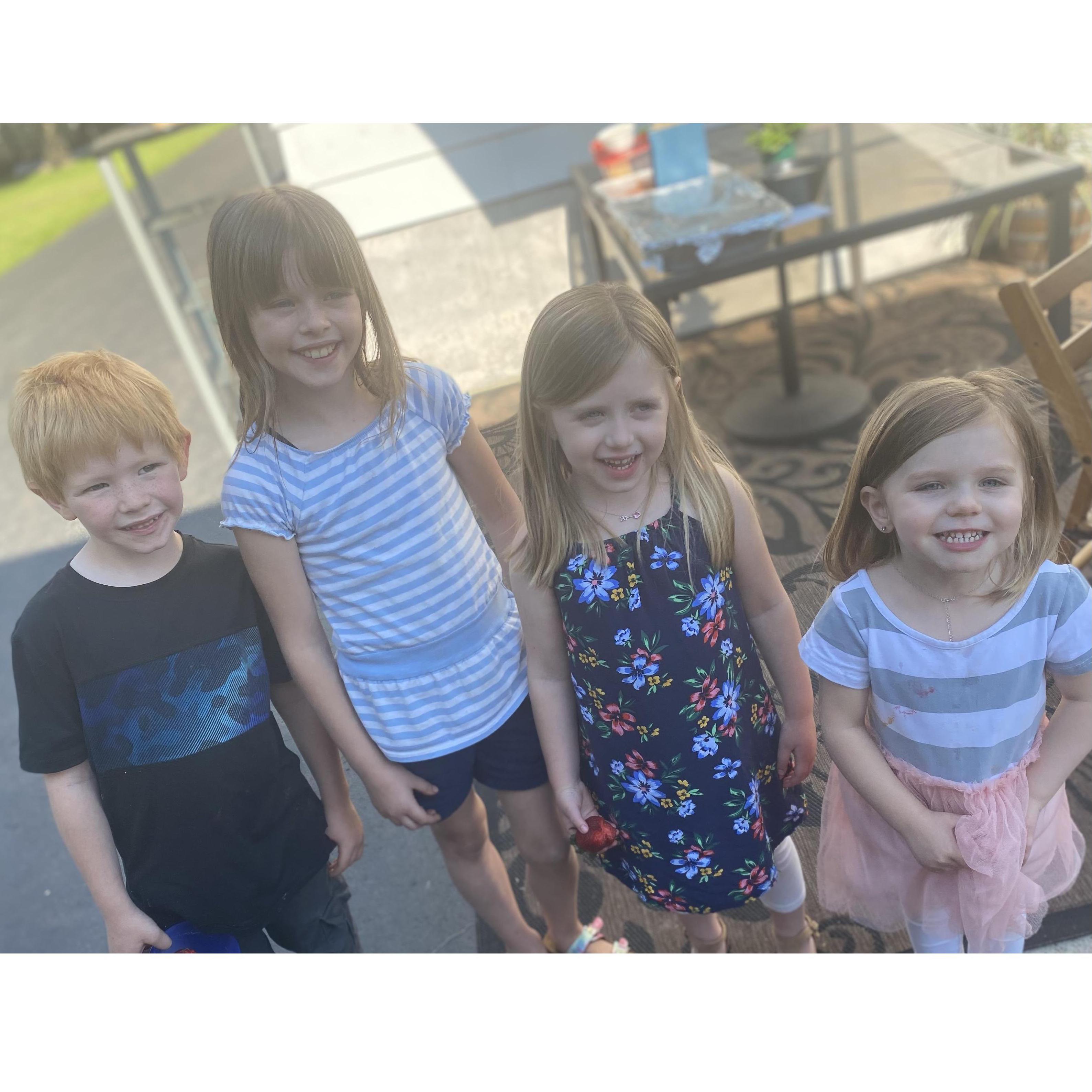Our flower girls and ring bearers
