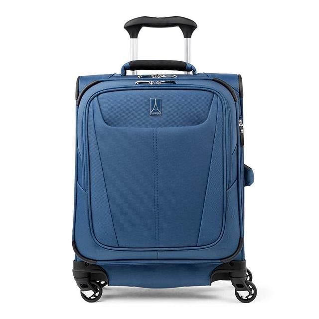 Travelpro Maxlite 5 Softside Expandable Luggage with 4 Spinner Wheels, Lightweight Suitcase, Men and Women, International, Ensign Blue, Carry-on 19-Inch