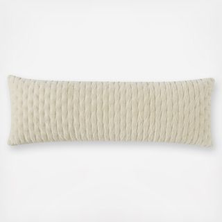 Pure Velvet Quilted Bolster Pillow