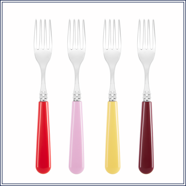 12 PIECE RAINBOW CUTLERY SET - RED HOT