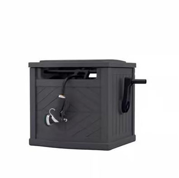 Suncast 150 ft. Gray Hideaway Hose Reel