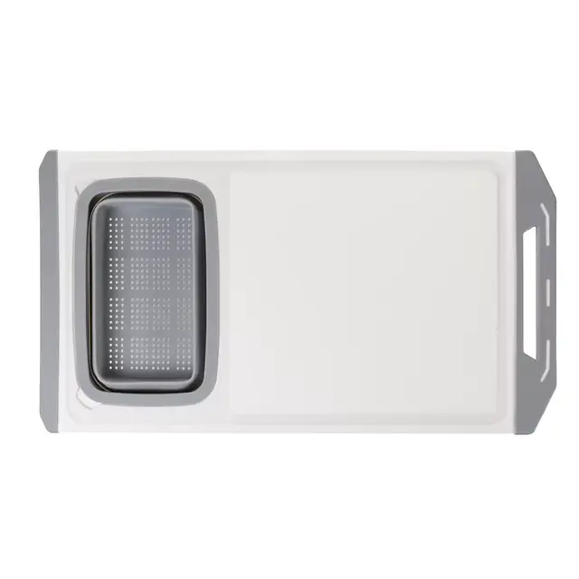 Our Table™ Over The Sink Cutting Board in Grey