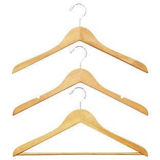 Basic Natural Wooden Hangers Cases of 36
