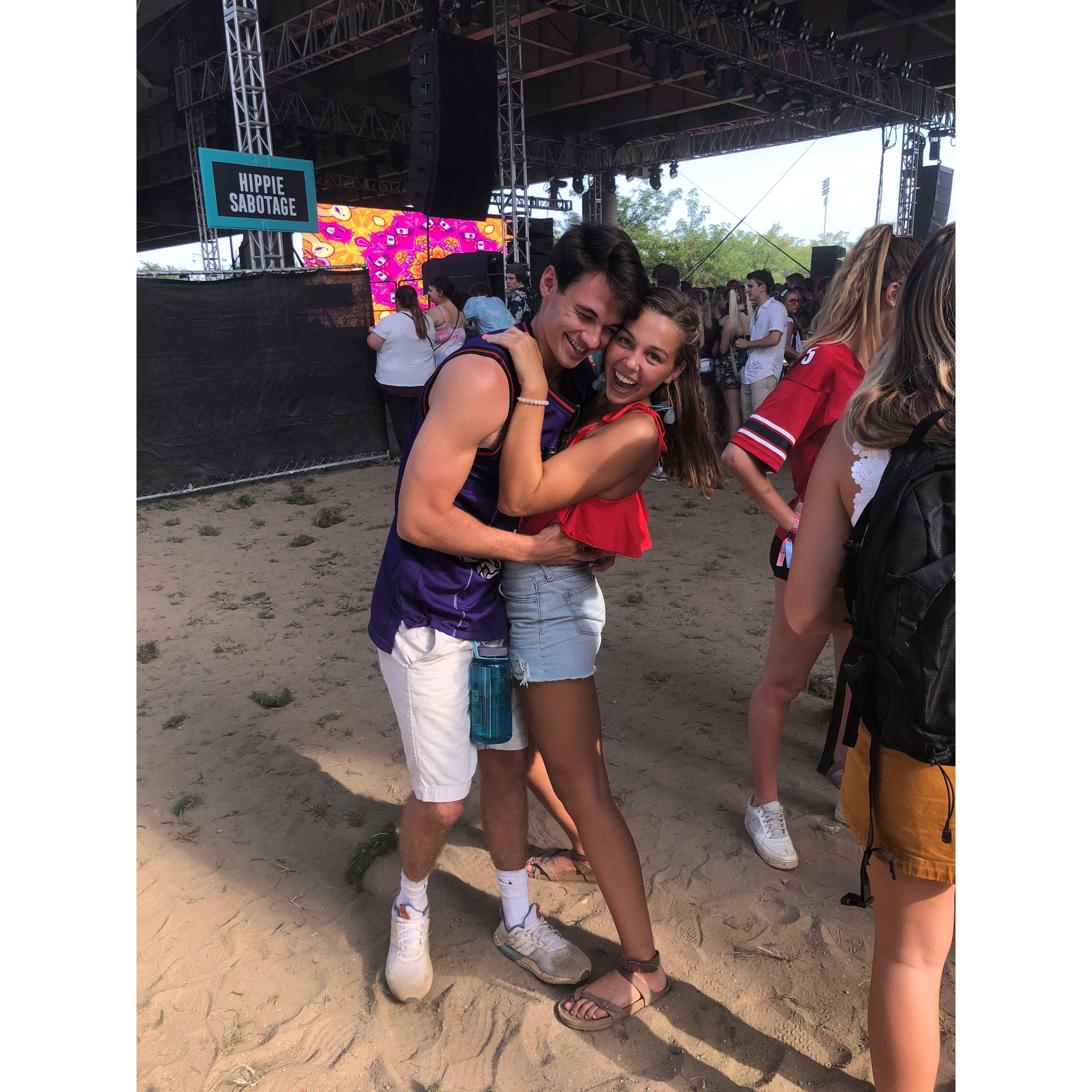 Fun at Forecastle in Louisville when we were in high school (July 2018)