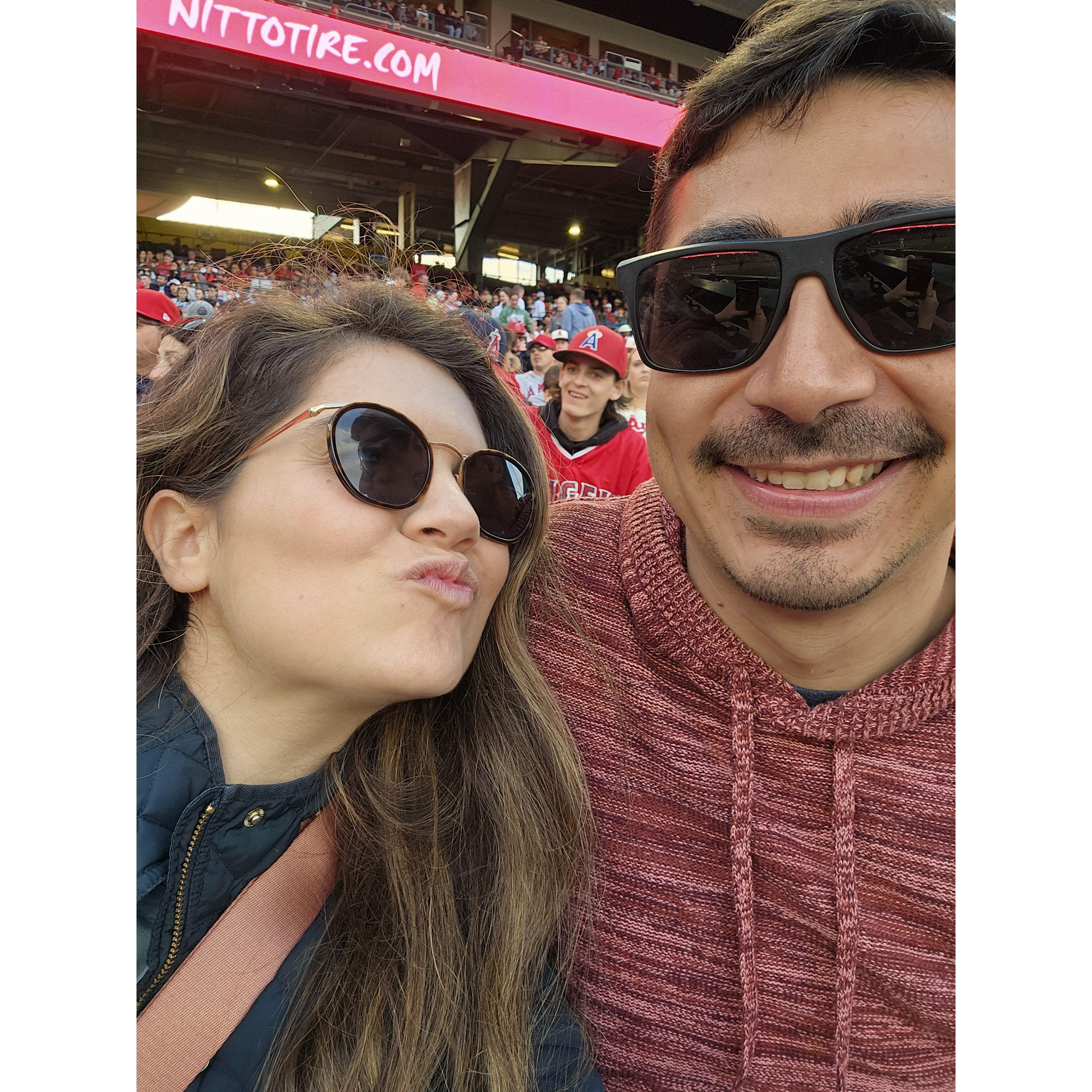 Visiting Angels ballpark in Los Angeles!