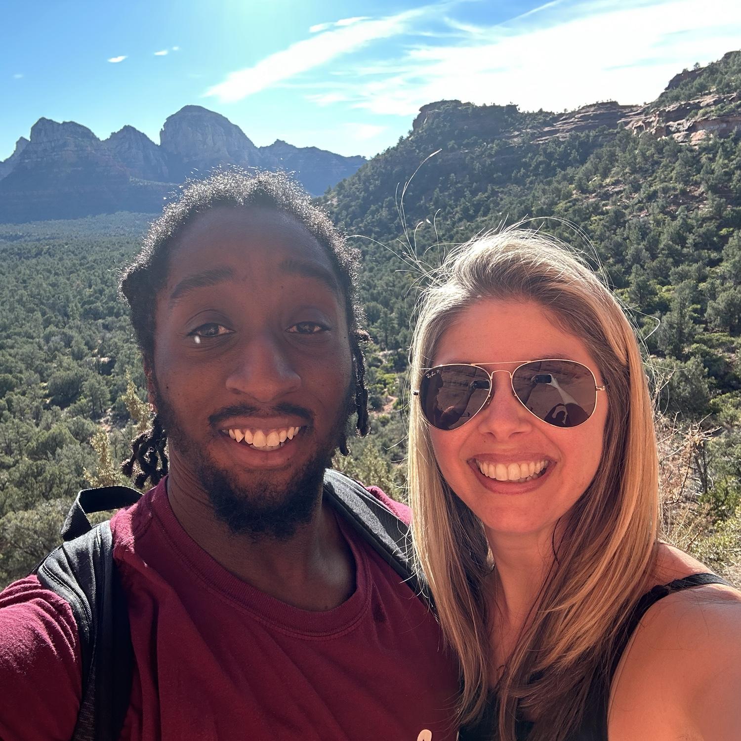 First Sedona, AZ hike together.❤️