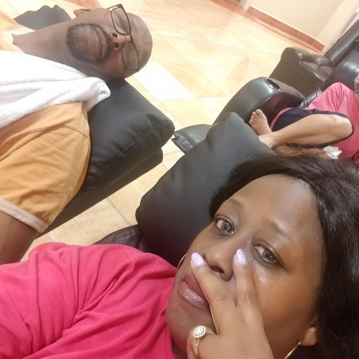Spa day... Ray knocked out...lol February 2020