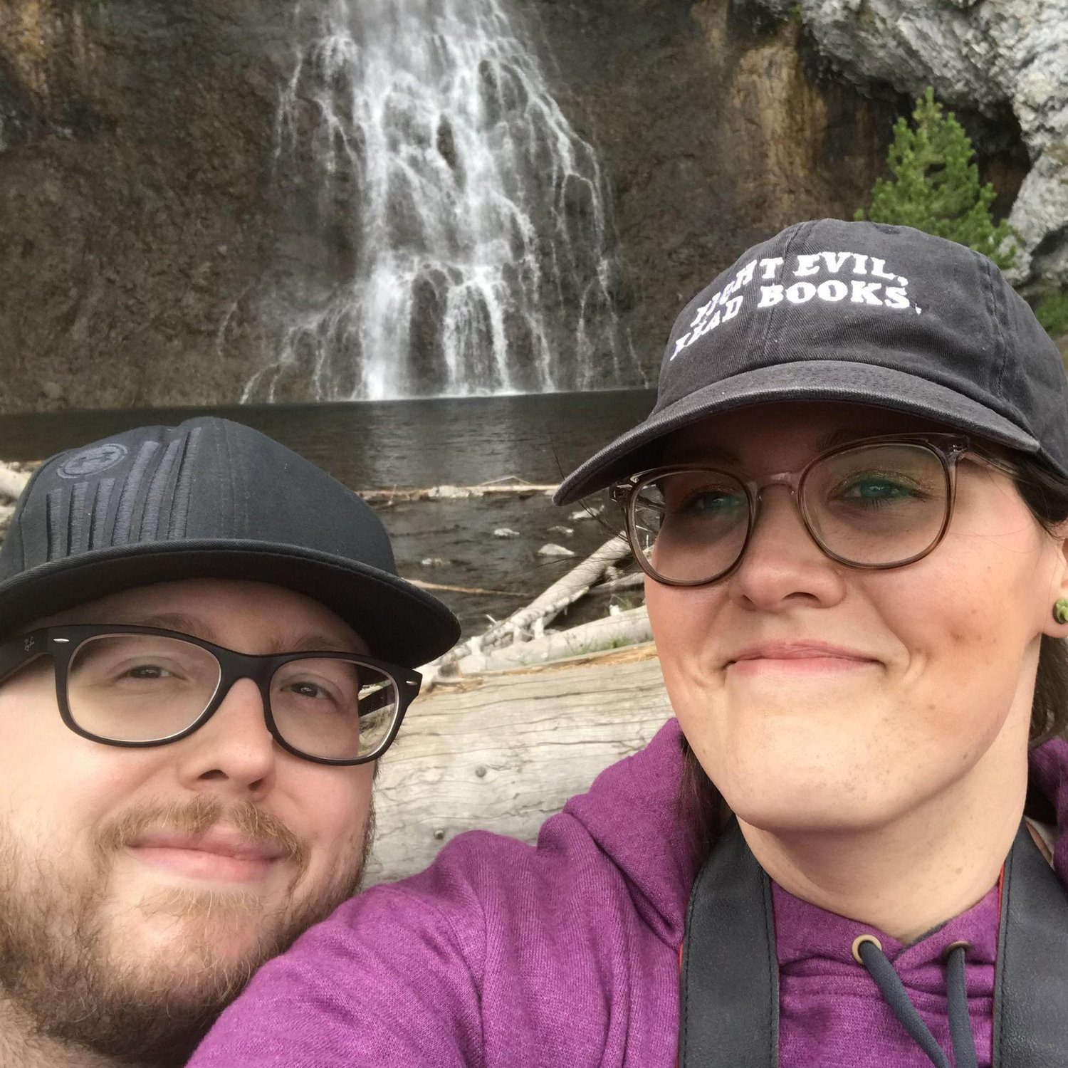 Refreshing after a hike to Fairy Falls in Yellowstone National Park in Wyoming.