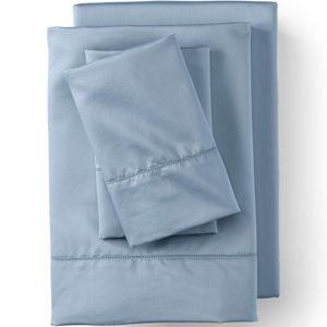 Lands' End Queen 700 Thread Count Luxe Sateen Egyptian Cotton No Iron Bed Sheet Set