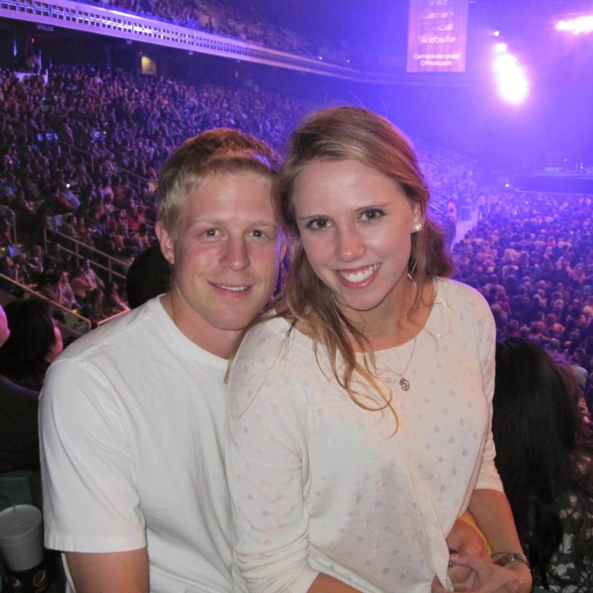 Turner surprised Sarah for her 20th birthday with Carrie Underwood concert tickets.
