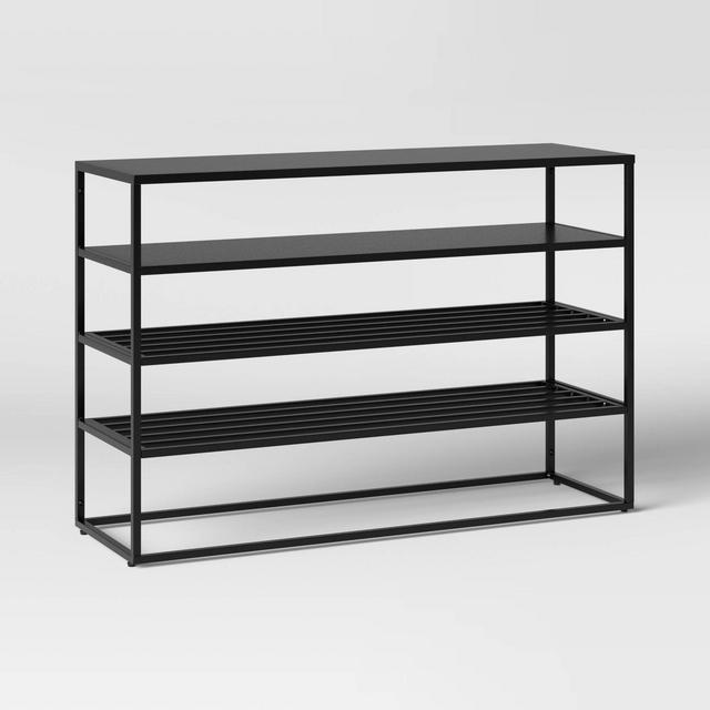 Glasgow Metal Shoe Storage Console Table Black - Project 62™