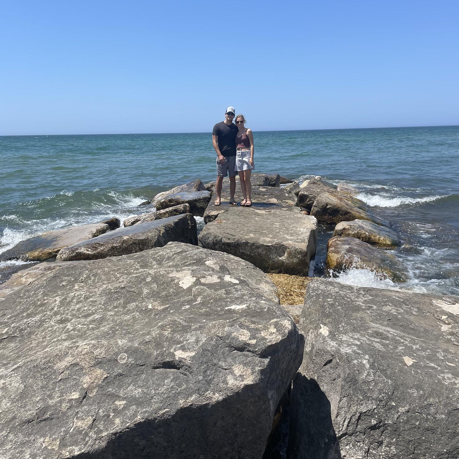 Visiting Pentwater, MI with my family