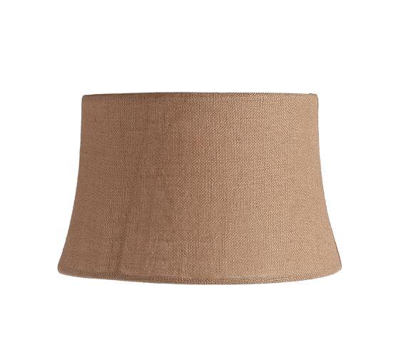 Burlap Tapered Drum Lamp Shade, Small, Natural