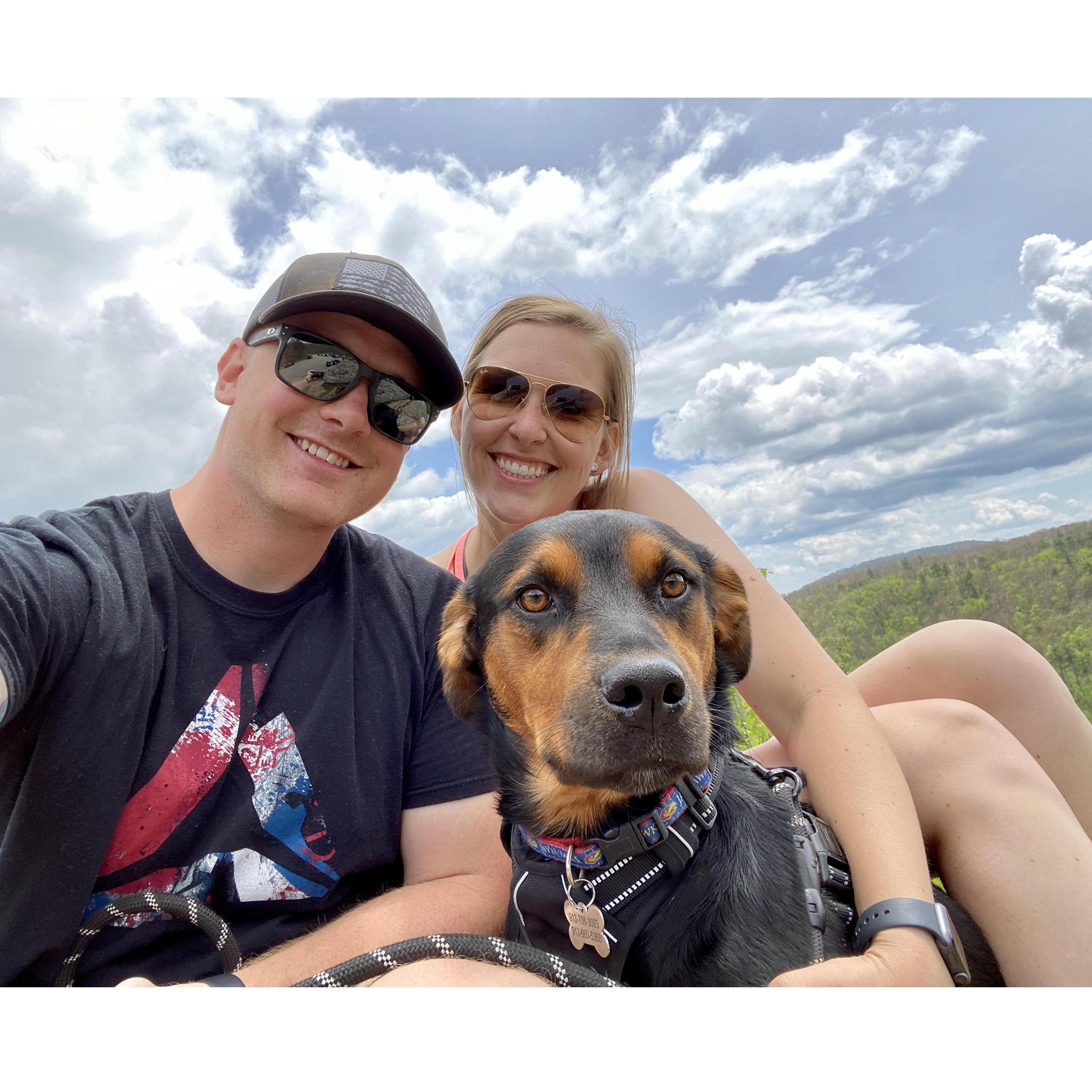 Up in the Shenandoah's with our most spoiled pup