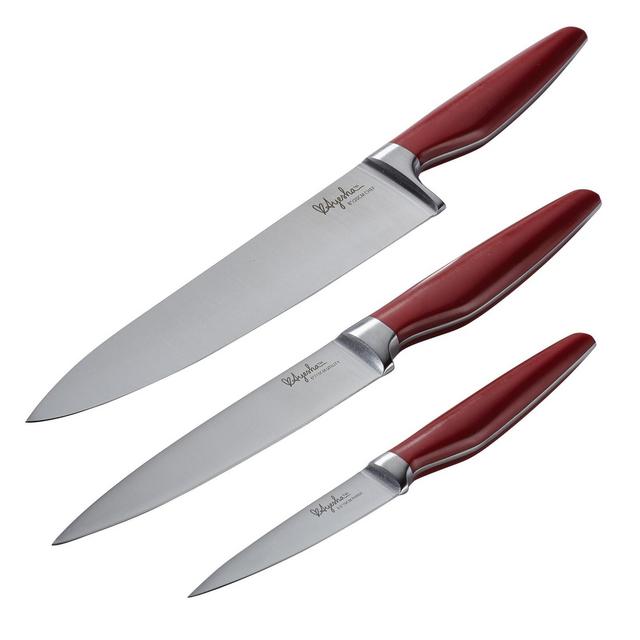 Ayesha Curry 3pc Home Collection Japanese Steel Cooking Knife Set
