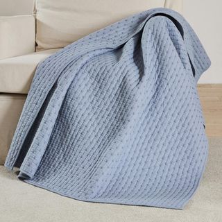 Cross Stitch Quilted Throw