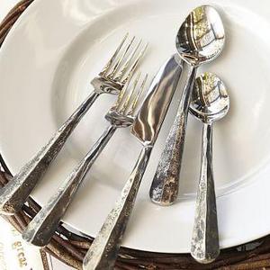 Ridge Flatware, 5-Piece Place Setting