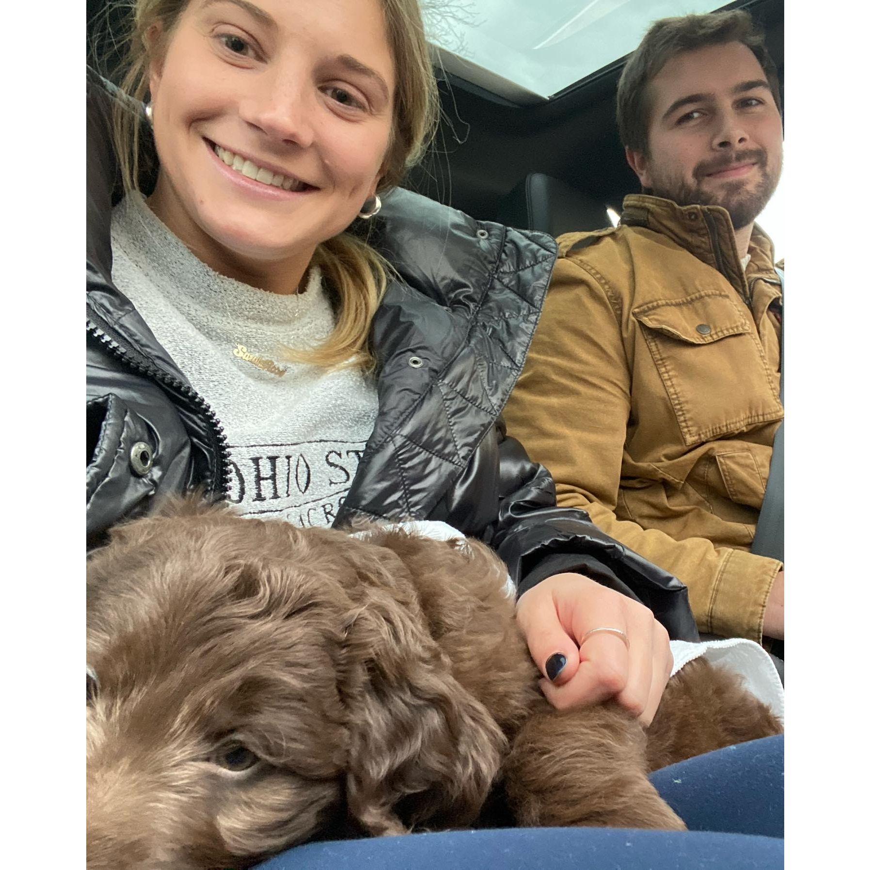 The day we brought home Cooper in 2021!