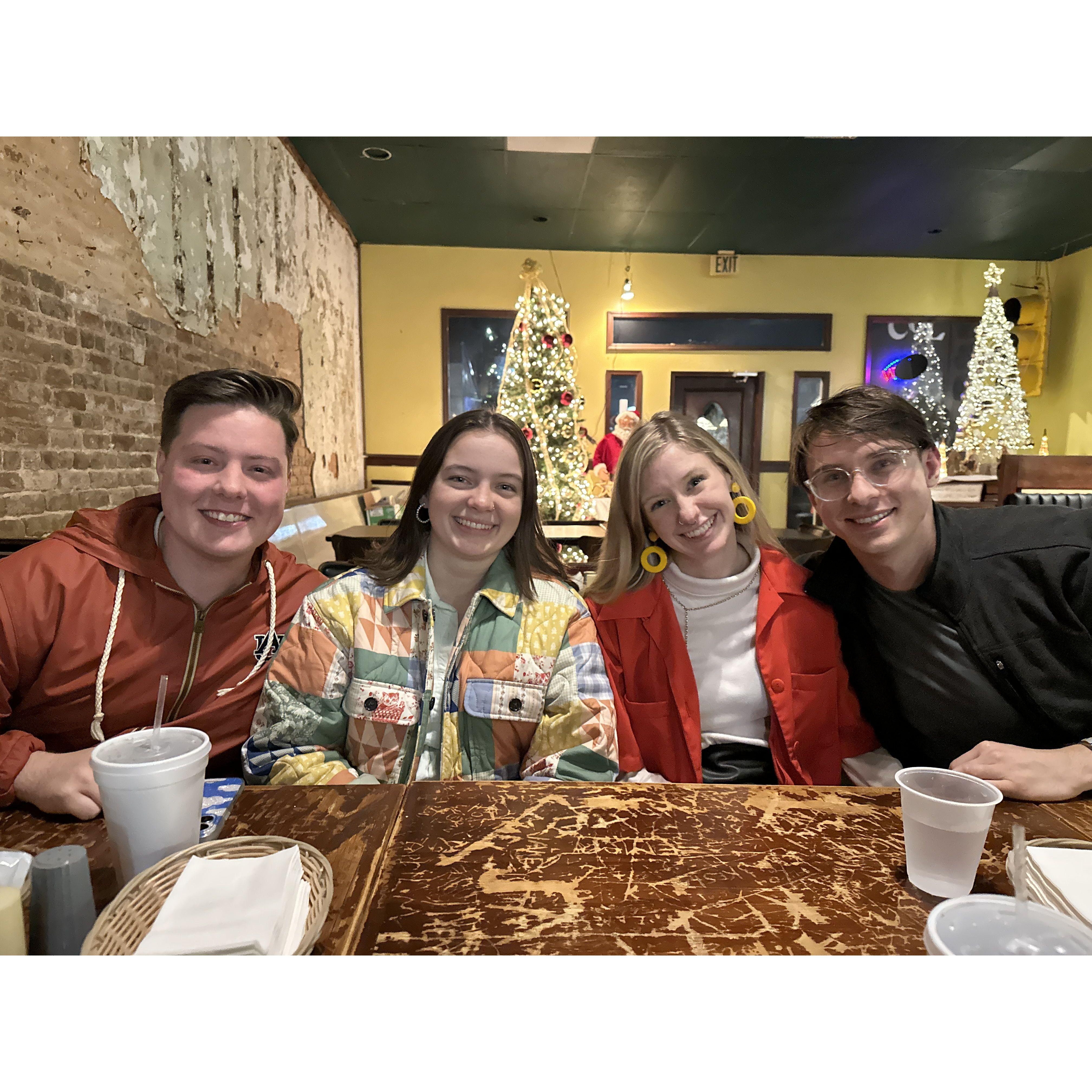 Visiting Auburn for Susan's senior graphic design show 🐅