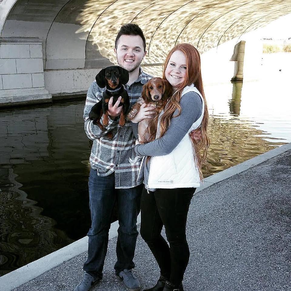 Our dogs are our children. Left is Dodger, right is Ruby.