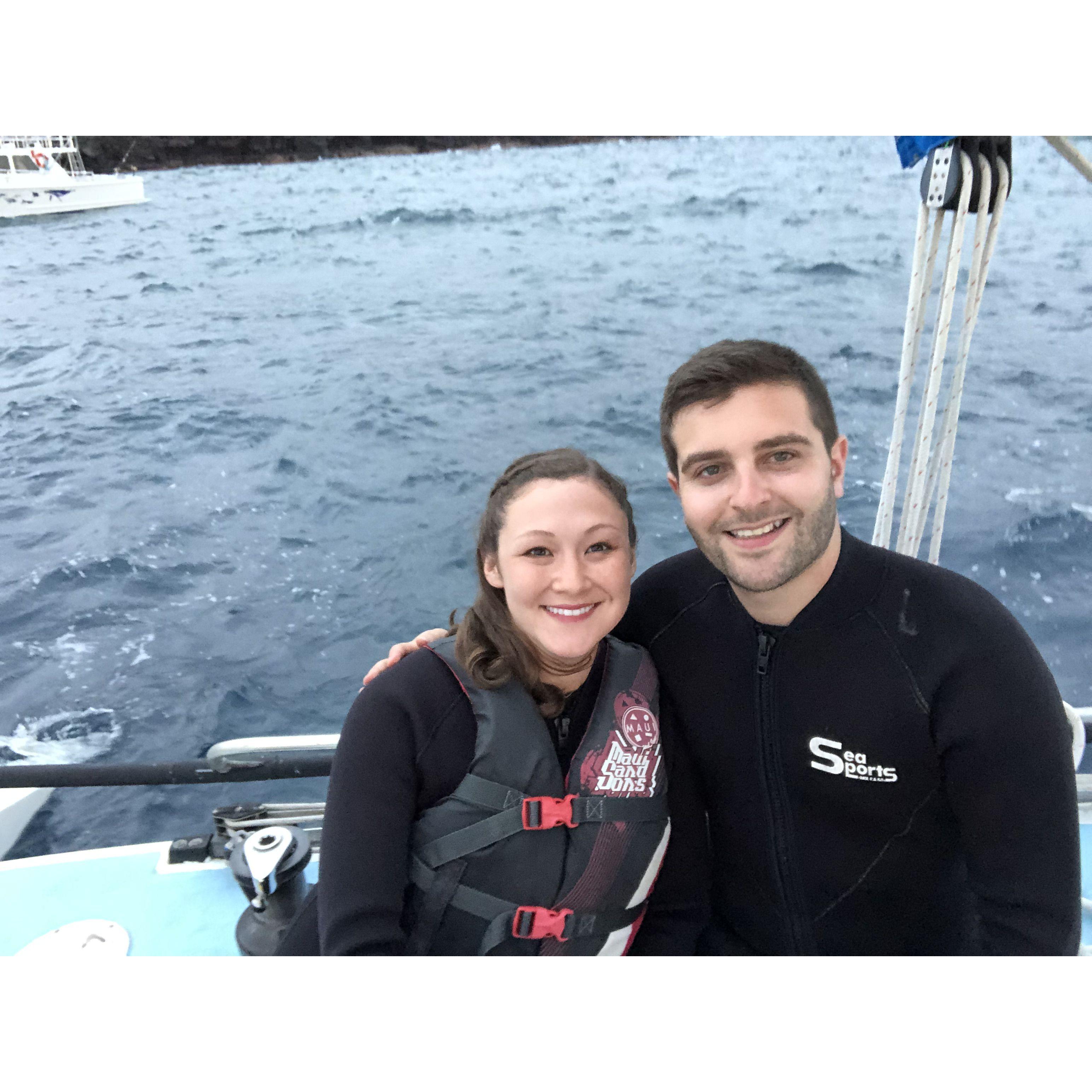 Snorkeling with manta rays in Hawaii