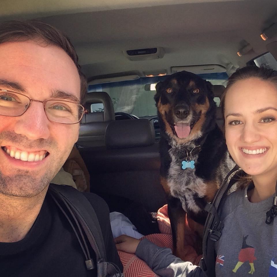 Maddie's first trip (to Big Bear)