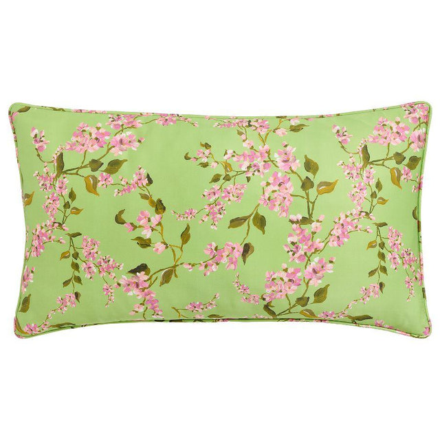 Monique Lhuillier Garden Trellis Reversible Sham, Green Multi, King