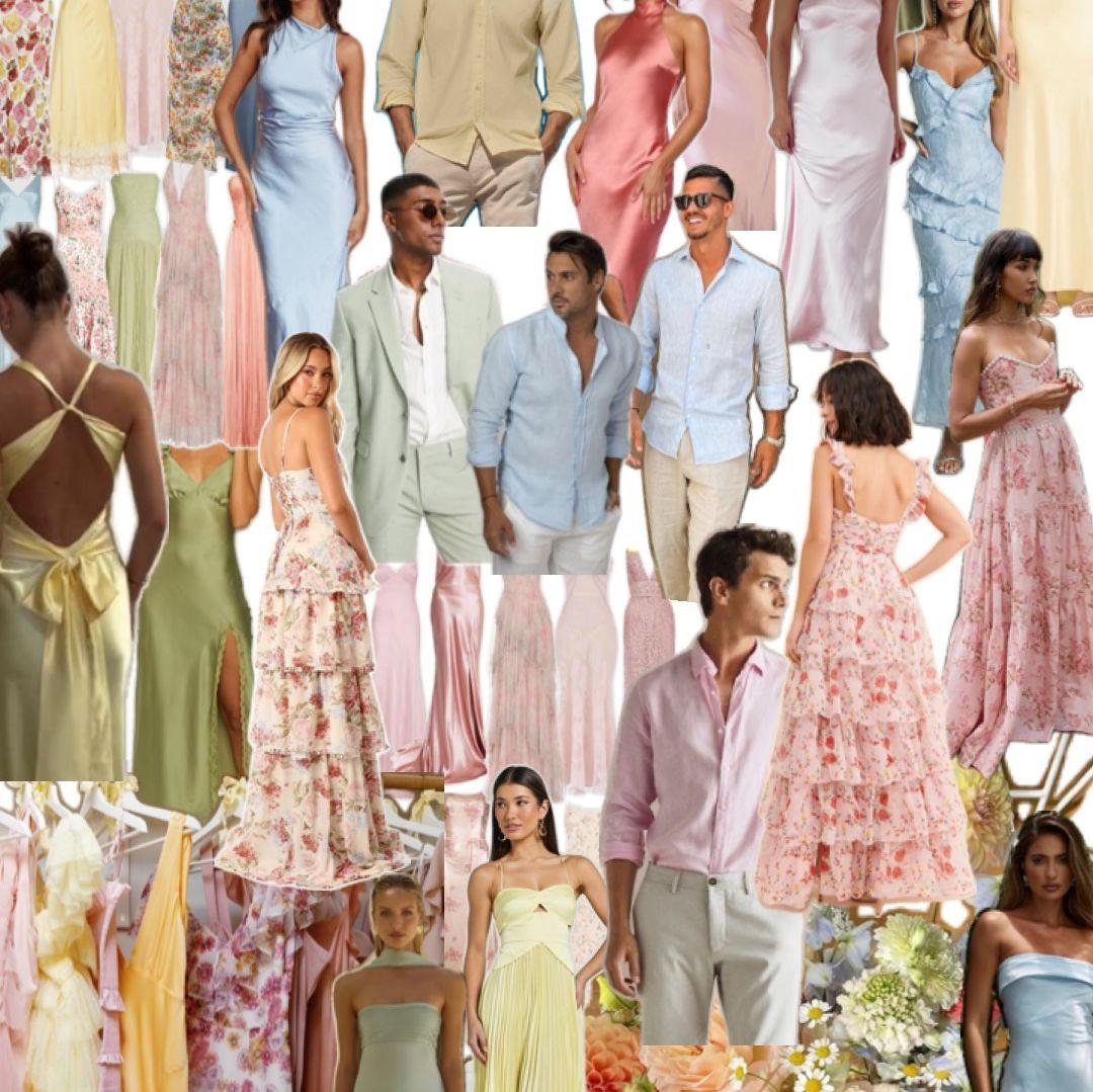 dress to celebrate our soft garden party themed wedding!