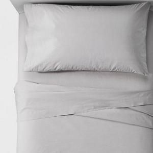 Vintage Washed Chambray Sheet Set (Queen) Tahoe Khaki - Threshold™