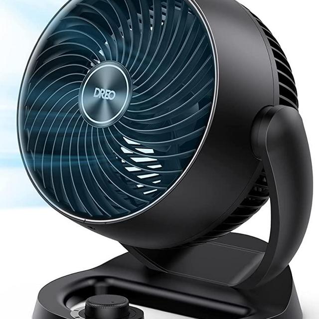Dreo Fans for Home Bedroom, Table Air Circulator Fan for Whole Room, 9 Inch, 70ft Strong Airflow, 120° adjustable tilt, 28db Low Noise, Quiet, 3 Speeds, 2023 New Desk Fan for Office, Kitchen, Home