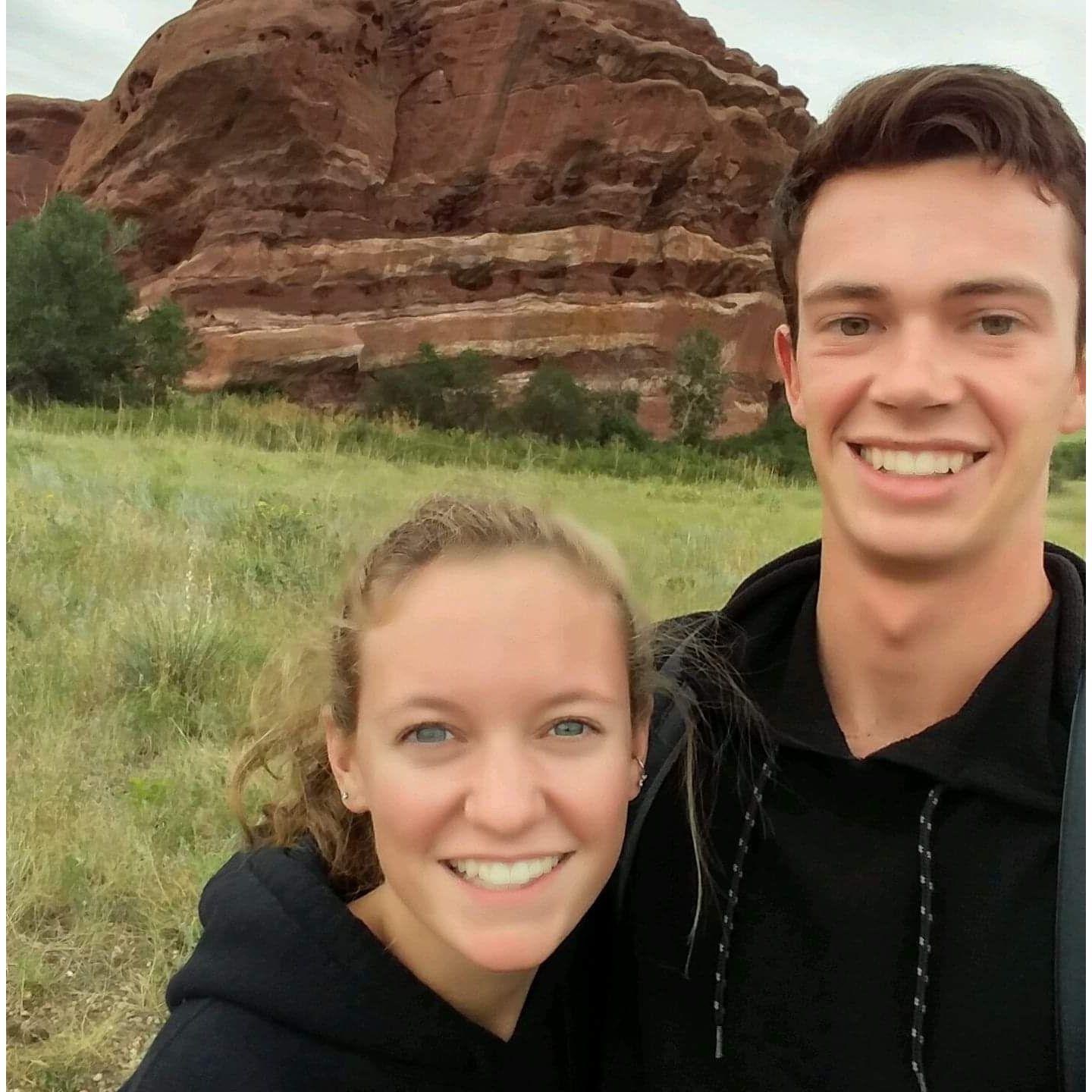 We visited Colorado for the first time and wanted to see Red Rock amphitheater. There was a concert happening the day we were there so we wandered around the outside of it  instead.