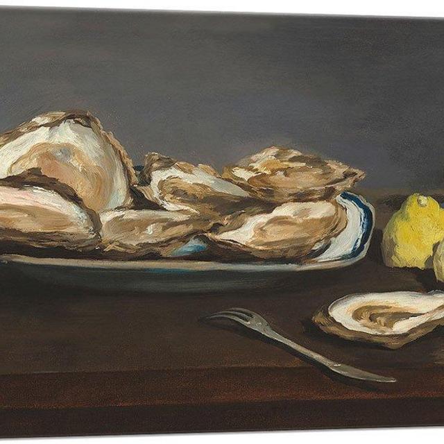 ARTCANVAS Oysters 1862 Canvas Art Print by Edouard Manet - 12" x 8" (0.75" Deep)