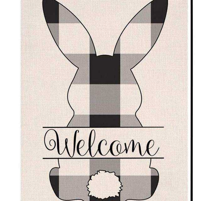 Easter Bunny Spring Garden Flag