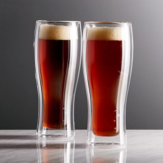 Zwilling Sorrento Double-Wall Beer Glasses, Set of 2