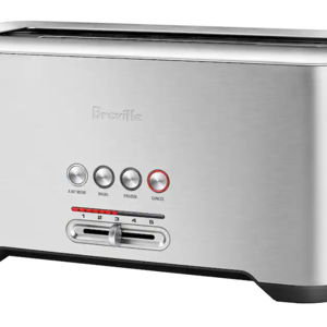 Breville - the 'A Bit More 4-Slice Long-Slot Toaster - Stainless Steel