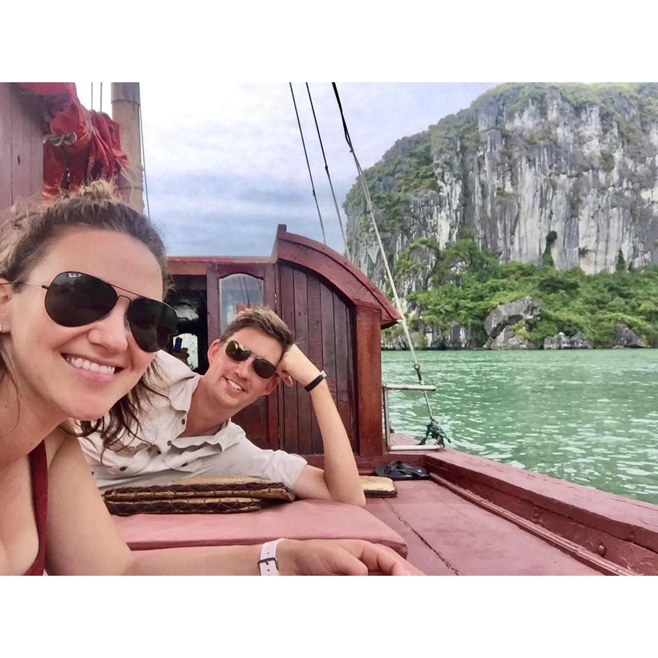 Waking up on a "junk" in Ha Long Bay, Vietnam [2016]