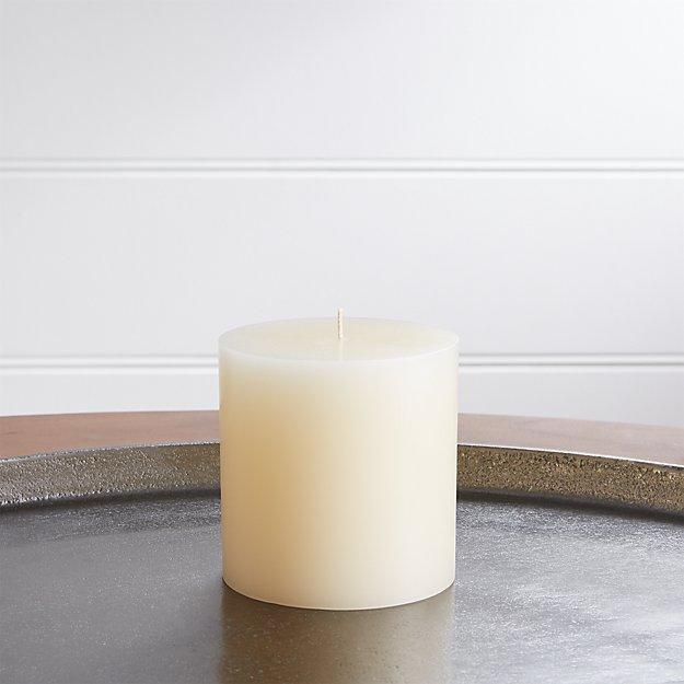 4"x4" Ivory Pillar Candle