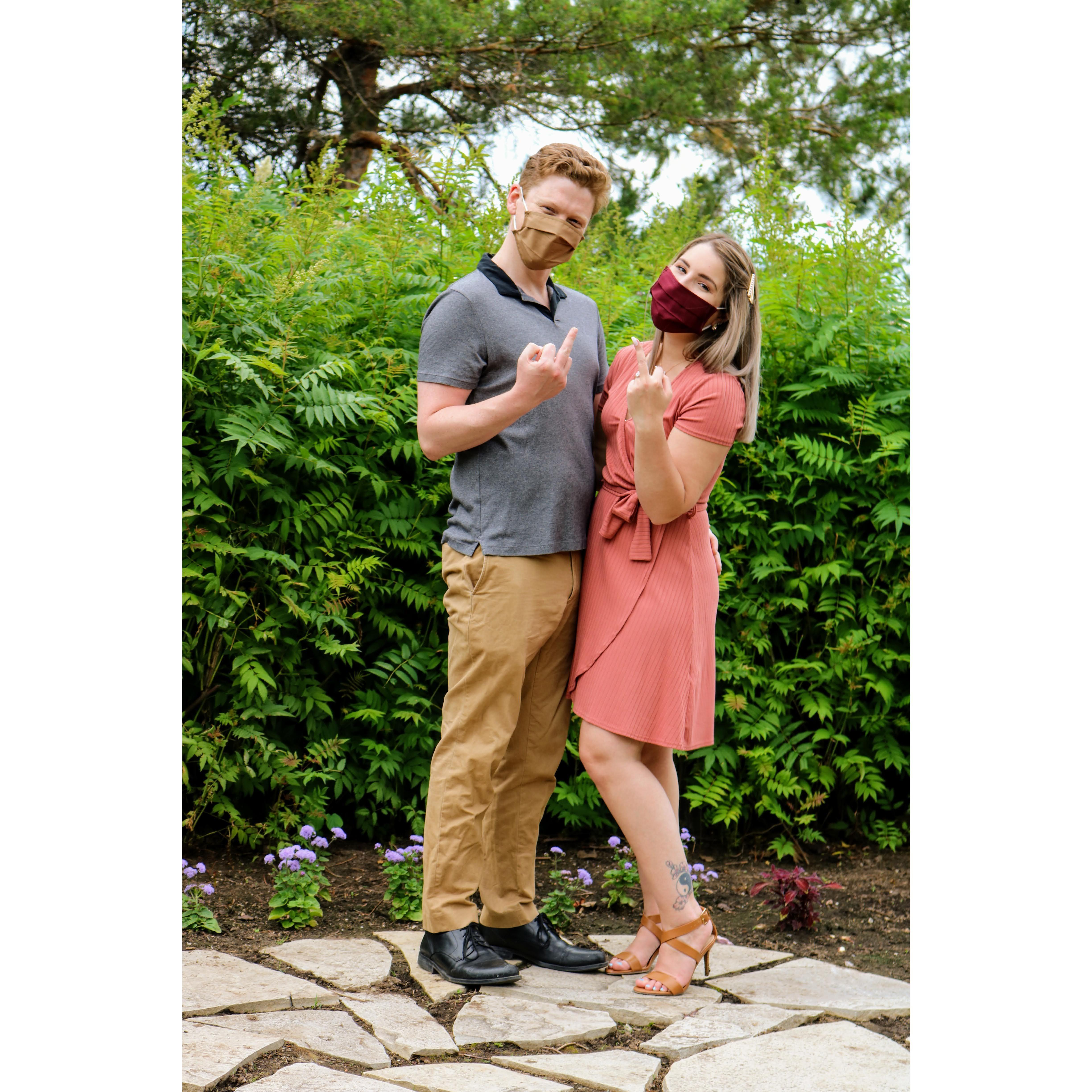 Photo shoot on our "Would be day" by our wedding planner Sarah June 27th 2020