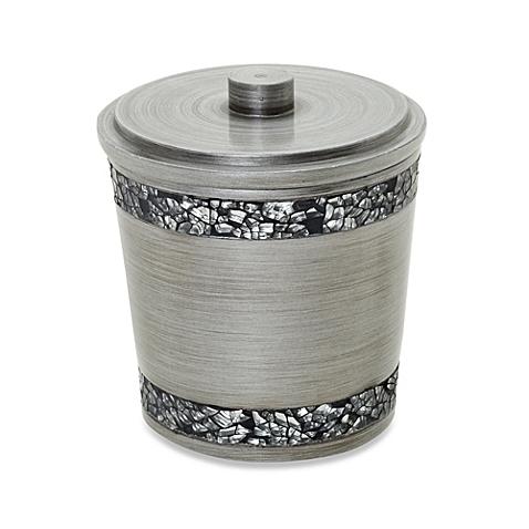 Omni Cotton Ball Holder in Pewter