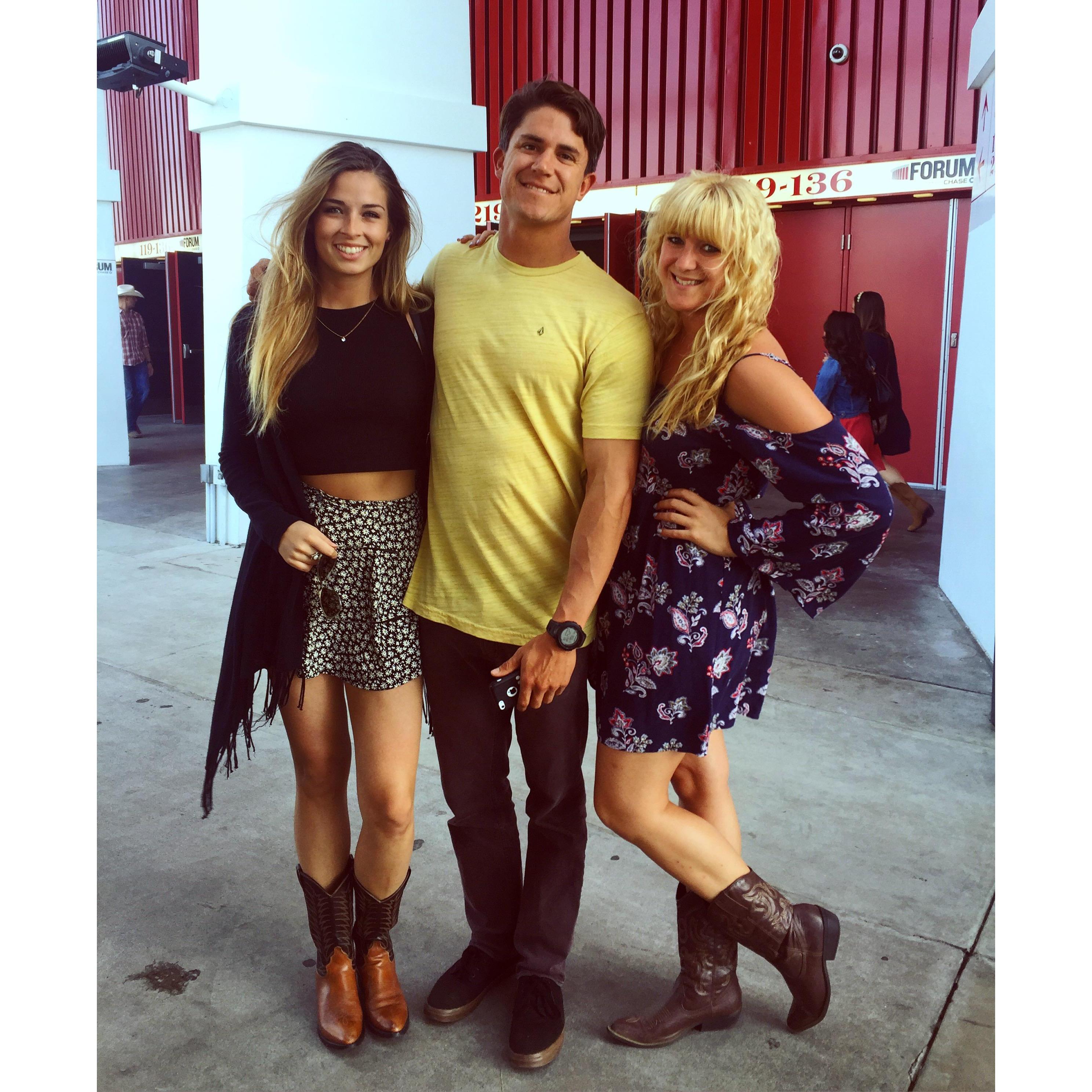 First Concert together! Here we are with our friend, Gabby, the person who introduced us to each other! 2016