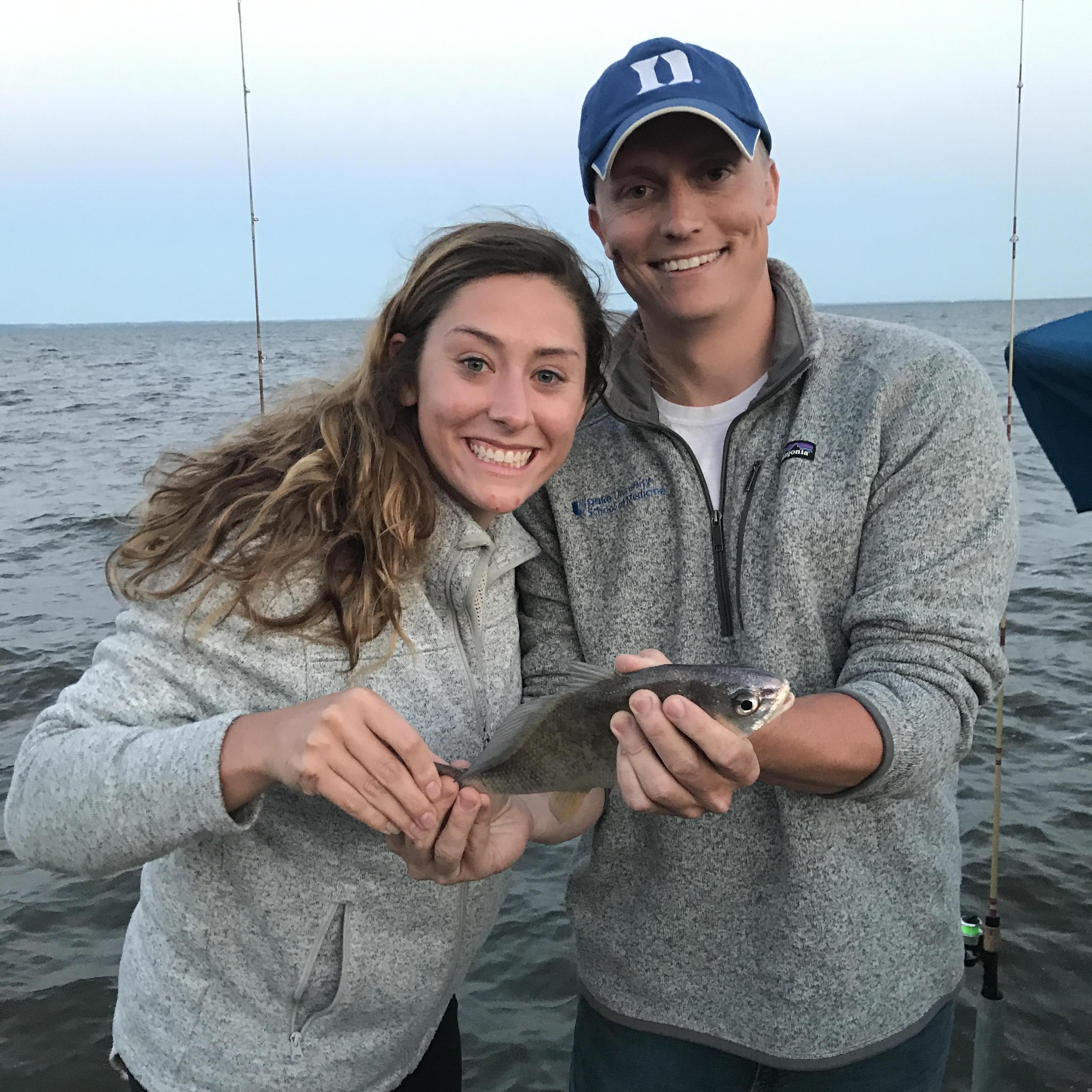 Caught MONSTERS on lake Winniebago during James's first visit to Oshkosh.