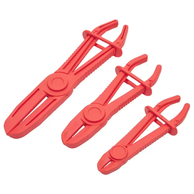 Juvale 3-Pack Hose Pinch Off Pliers - Fuel Line Clamp Tool for Automotive Brake, Radiator and Coolant