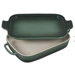 Rectangular Dish with Platter Lid (Color: Artichaut)