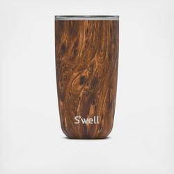 24oz Stainless Steel Tumbler w/ Straw - Teakwood